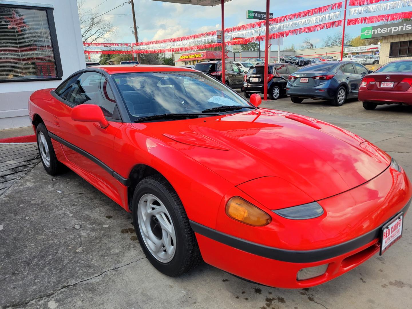 1992 Red Dodge Stealth ES (JB3XD54B6NY) with an 3.0L V6 DOHC 24V engine, Manual Transmission transmission, located at 503 West Court, Seguin, TX, 78155, (830) 379-3373, 29.568621, -97.969803 - Photo#1